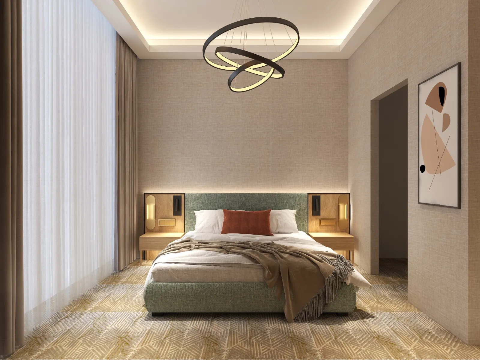 Modern interior design with premium finishes