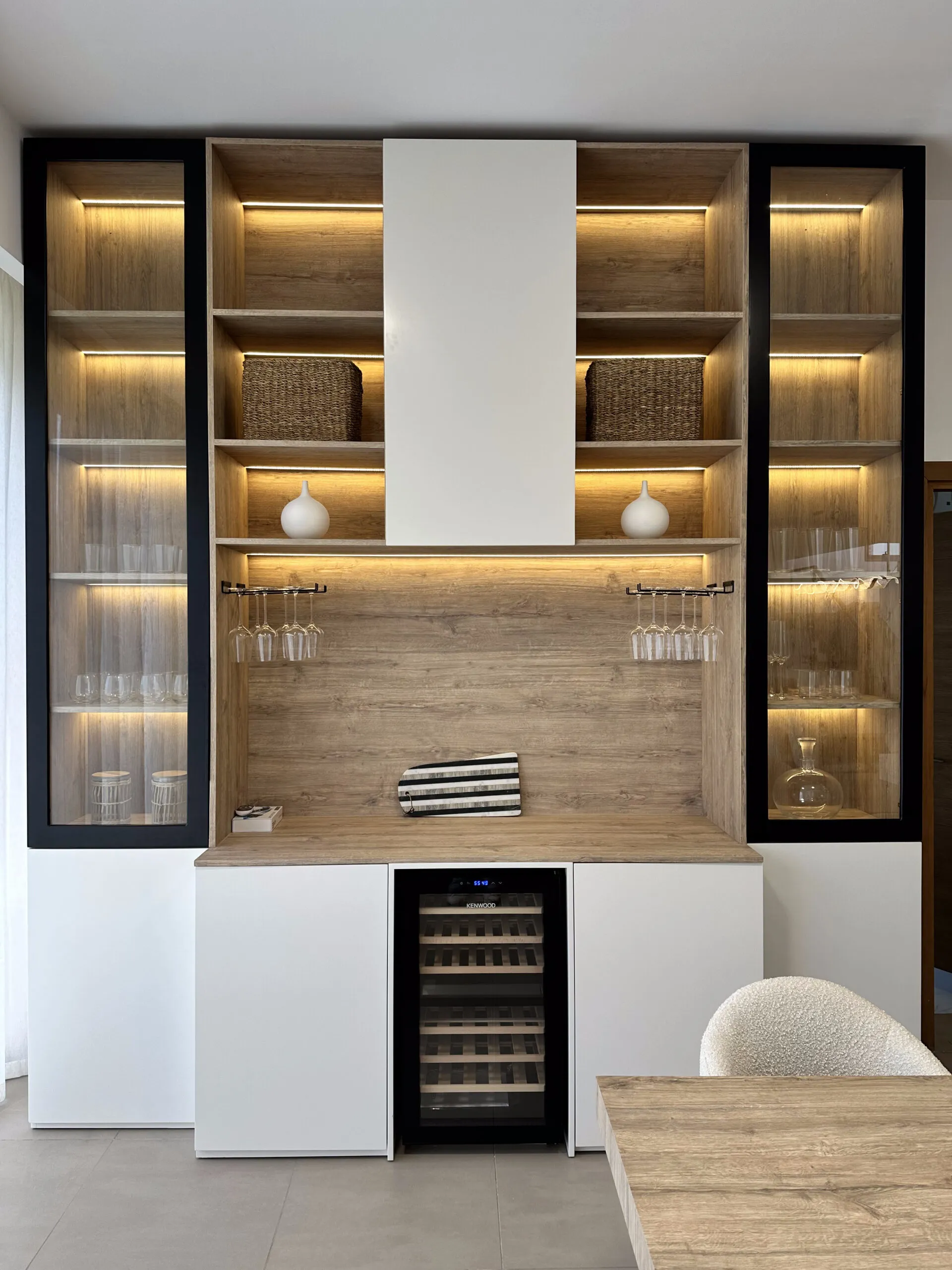 Living room with modern furniture and elegant decor