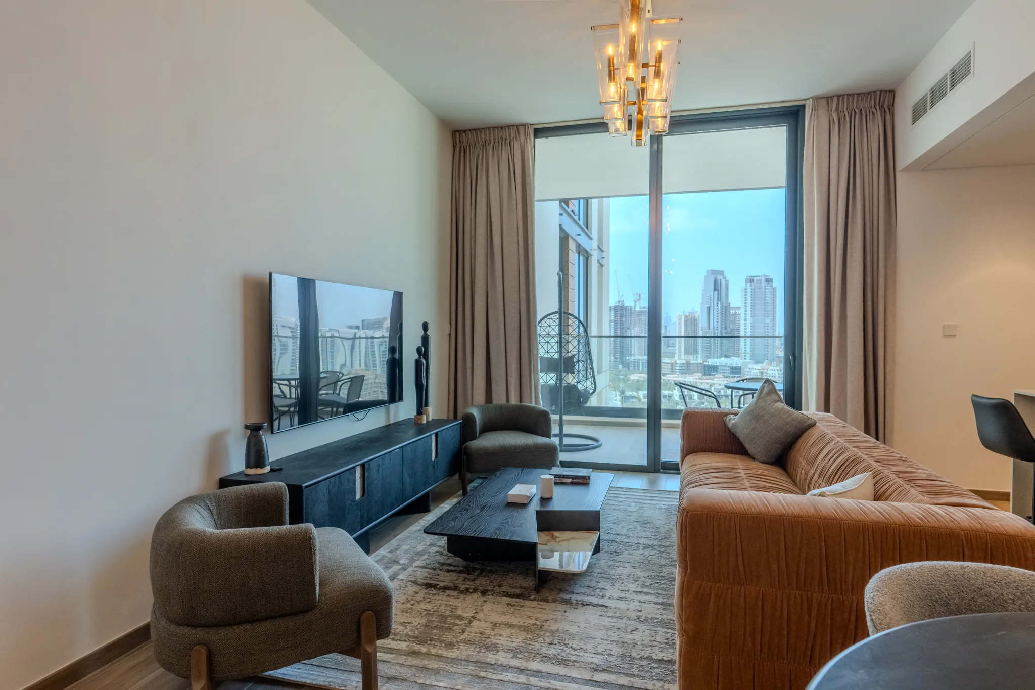 Elegant dining space with luxury furnishings